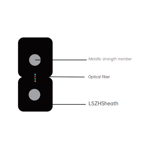 Butterfly-shaped Introduction Indoor Optical Cable  for Access Network